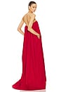view 1 of 5 Crinkle Pleated Gown in Very Red