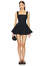 view 1 of 3 Poplin Bubble Mini Dress in Black