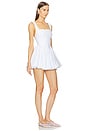 view 2 of 3 Poplin Bubble Mini Dress in White