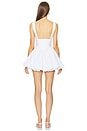 view 3 of 3 Poplin Bubble Mini Dress in White