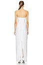 view 3 of 3 ROBE LINEN STRAPLESS in Natural White