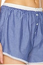 view 6 of 6 Pinstripe Poplin House Short in Blue Pinstripe