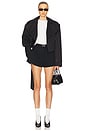 view 5 of 6 SHORT FLIRT THE HEAVY CREPE in Black