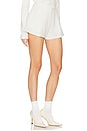 view 3 of 7 The Heavy Crepe Flirt Short in Ivory