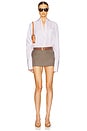 view 5 of 6 The Micro Meeting Skort in Heather Olive