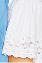 view 7 of 7 The Summer Short With Vintage Swiss Embroidery in White