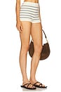 view 2 of 6 Inda Knit Shorts in Cream & Navy