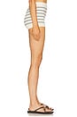 view 3 of 6 Inda Knit Shorts in Cream & Navy
