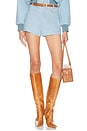 view 1 of 7 The Suede Micro Shorts in Faded Denim