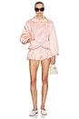 view 5 of 6 Sateen Puff Shorts in Shell Pink