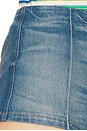 view 6 of 6 Denim Micro Short in Medium Blue