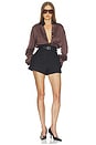 view 6 of 6 Tweed Kick Short in Black