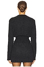 view 3 of 4 Annabelle Cardigan in Dark Heather Grey