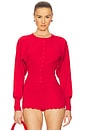 view 1 of 4 Elvira Cardigan in Red