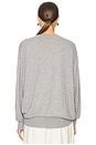 view 3 of 4 Quintana Oversized V Neck Sweater in Heather Grey