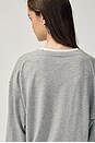 view 5 of 8 Quintana Oversized V Neck Sweater in Heather Grey