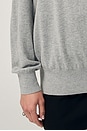 view 6 of 8 Quintana Oversized V Neck Sweater in Heather Grey