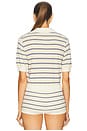 view 3 of 5 Inda Knit Polo in Cream & Navy