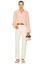 view 4 of 4 Addeline Oversized Polo in Peach