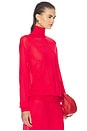view 2 of 4 Madeira Turtleneck in Red