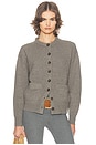 view 1 of 4 Denali Cardigan in Dark Marled Taupe