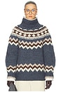 view 1 of 4 Asta Fairisle Sweater in Denim Multi