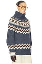 view 2 of 4 Asta Fairisle Sweater in Denim Multi