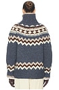view 3 of 4 Asta Fairisle Sweater in Denim Multi