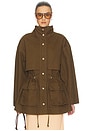 view 2 of 4 CHAQUETA GARMENT WASHED UTILITY JACKET in Army Green