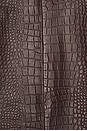 view 5 of 5 CHAQUETA CROC LEATHER in Fudge