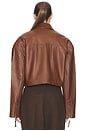 view 3 of 4 CHAQUETA THE LEATHER in Chestnut
