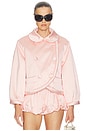 view 2 of 5 Sateen Puff Jacket in Shell Pink