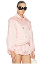 view 3 of 5 Sateen Puff Jacket in Shell Pink