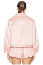 view 4 of 5 Sateen Puff Jacket in Shell Pink