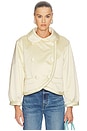 view 2 of 5 CHAQUETA SATEEN PUFF in Pale Yellow