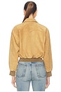 view 3 of 4 BLOUSON THE SUEDE ZIP BOMBER in Saddle Brown