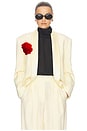view 2 of 5 The Tux Blazer in Wool in Butter Yellow