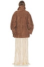 view 5 of 4 Suede Oversized Utility Jacket in Malt