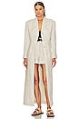 view 2 of 4 Linen Duster Coat in Natural Linen