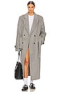 view 1 of 4 Bold Shoulder Long Coat in Grey