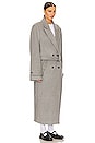 view 3 of 4 MANTEAU BOLD SHOULDER LONG in Grey