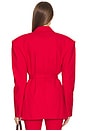 view 4 of 6 The Belted Blazer in Lipstick Red