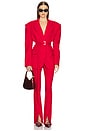 view 5 of 6 The Belted Blazer in Lipstick Red