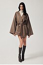 view 2 of 8 Wool Blend Blanket Coat in Coffee Melange