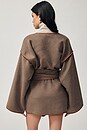 view 4 of 8 Wool Blend Blanket Coat in Coffee Melange