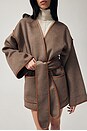 view 5 of 8 Wool Blend Blanket Coat in Coffee Melange