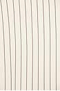 view 5 of 5 Pinstripe Double Breasted Blazer in Ivory & Brown Stripe