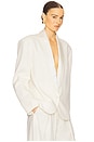 view 3 of 5 The Tux Blazer in Wool in Cream