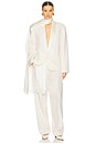 view 5 of 5 The Tux Blazer in Wool in Cream