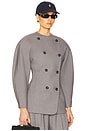 view 2 of 4 The Curvilinear Blazer in Charcoal